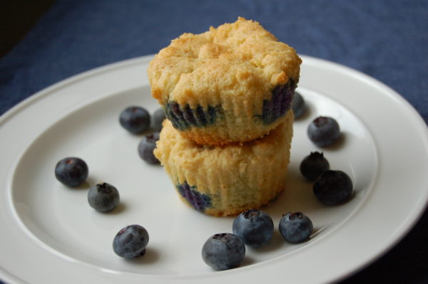 Blueberry Muffins made with Pure Via Stevia - Noshing With the Nolands