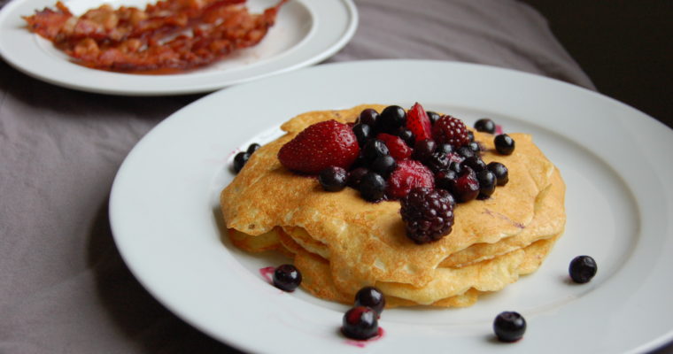 Flourless Protein Powder Pancakes (sugar-free)